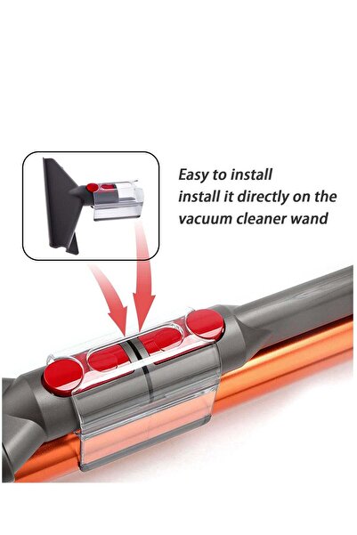 Generic Transparent Accessory Holder Clip for Dyson V11, V10, V8, V7 Stick Vacuum Cleaners - Convenient Sto