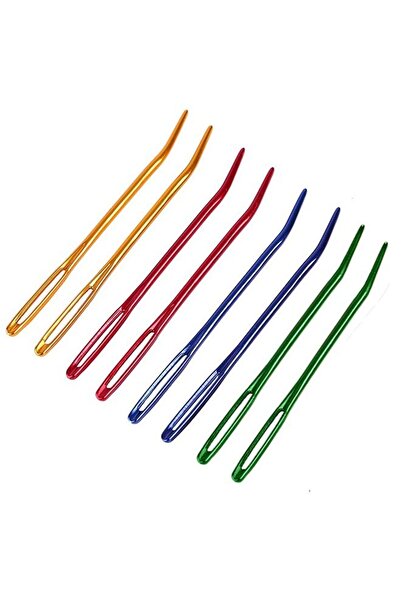 Generic نسيج تطريز من الغزل مكون من 8 قطع، إبرة تطريز، عين كبيرة