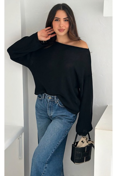 Noa Noa Boat Neck Basic Knit Sweater