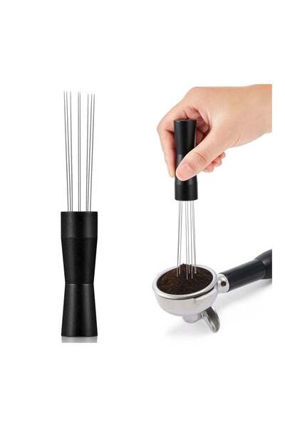 Generic SOLARAE Espresso Stirrer Needle WDT Distribution Tool Prong Coffee Distributor Anodized Aluminum Ha