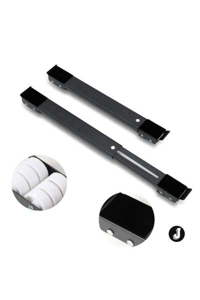 Generic JAJEEK "Adjustable Washing Machine Wheels with Non-Slip Shock-Absorbing Rubber Base – 300kg Load