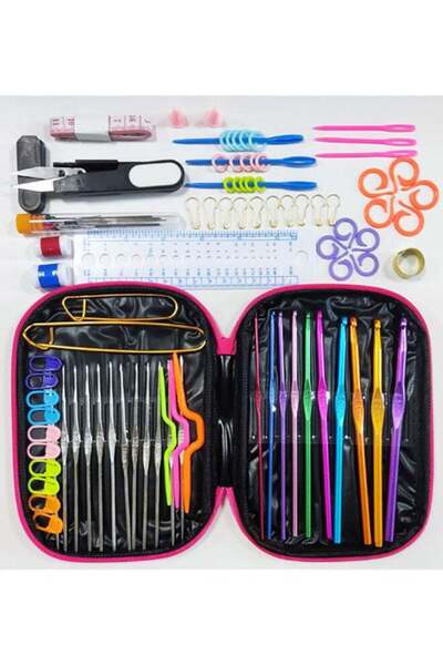 Generic 100-Piece Crochet Hooks Kit Multicolour