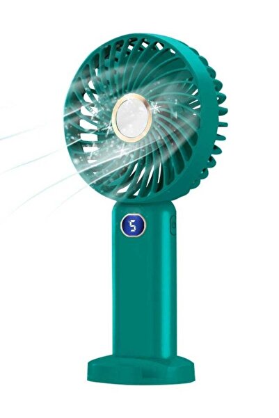 Generic SUCITY Portable Handheld Fan - 5 Gear Personal Fan - Mini Fan Multifunctional - Digital Display Sil