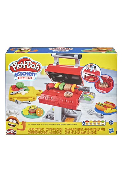 Play Doh Set grătar PLAY-DOH cu matrițe și ștampile
