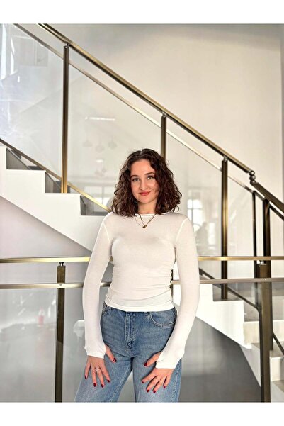 Sude Kızanlıklı Original Brand Finger-Through Soft Touch Blouse