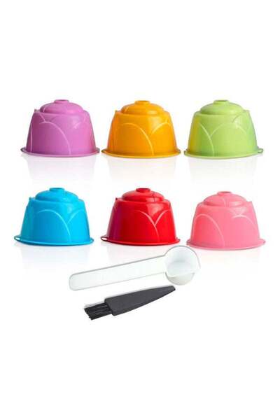 Generic PP Fill Able And Reusable Coffee Capsule Filter Set Compatible With DOLCE GUSTO Series Coffee Machi