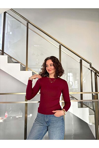 Sude Kızanlıklı Original Brand Finger-Through Soft Touch Blouse