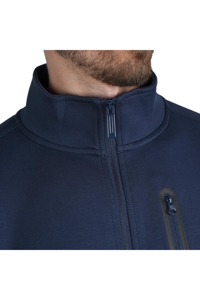 Giordano Men’s Interlock Slim Fit Full-Zip Knit Jacket