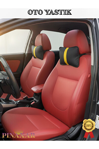 pınaxar وسادة رقبة مخططة باللون الأصفر لمقعد السيارة لسيارة رينج روفر بيزنس 2...