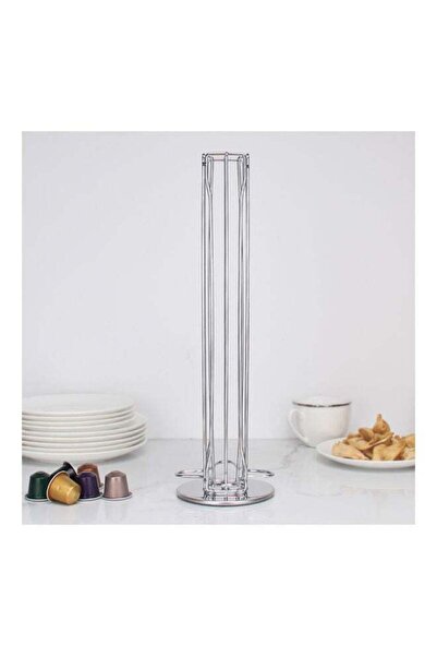 Generic Capsule Coffee Pod Stand Rack Silver