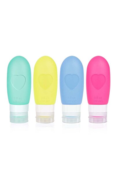 Generic Travel Containers for Toiletries, Silicone Travel Bottles Set Containers Traveling Size Shampoo Tub