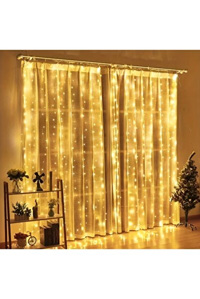 No branded Christmas Curtain Lights, 240 LEDs, 2 m x 2 m, Warm White