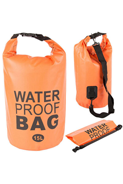 TEN SHOP 20L Waterproof Kayak Backpack Bag for Hiking - Orange