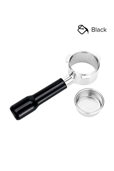 Generic AOE 51mm Coffee Bottomless Portafilter Fit And Filter Basket For Delonghi Series Black 21cm