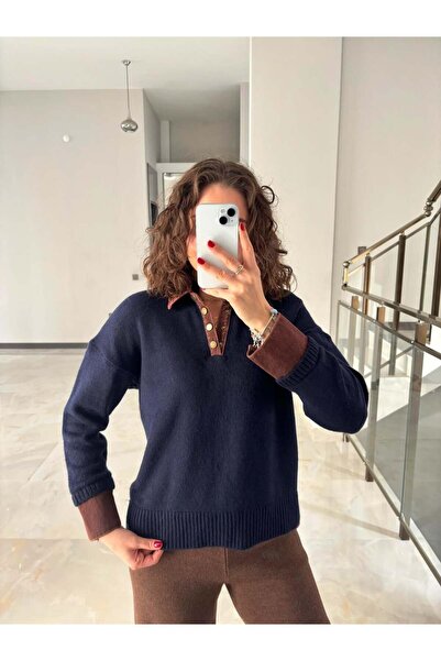 Sude Kızanlıklı Джонс детайлен поло с висока яка