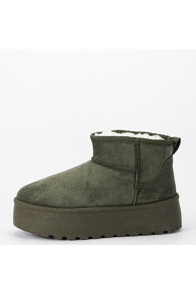 SOFILINE Green fur-lined boots with thick soles LT33-43 112