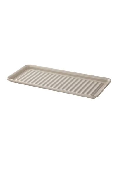 Generic Dish drainer, beige/galvanised15x35 cm