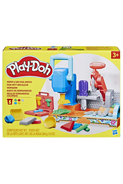 PLAY-DOH PLAYSET Play-Doh Workbench with Tools (Stamp and Saw Tool Bench)