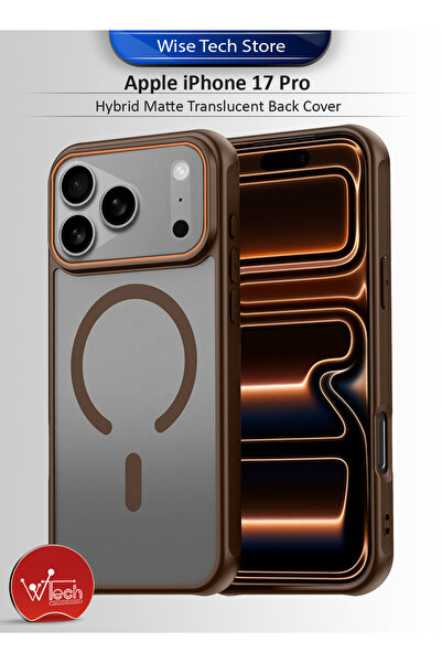 Wtech Apple iPhone 17 Pro 5G 2025 Hybrid Matte Translucent Shockproof Hard PC Strong Magnetic Case Cover
