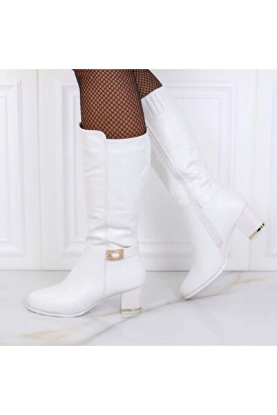 OEM White Fur-Lined Boots Sonita