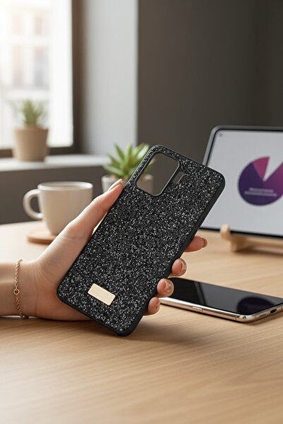 Genel Markalar Oppo Reno 5 Lite Kırçıllı Taşlı Venüe BTU Silikon Kapak