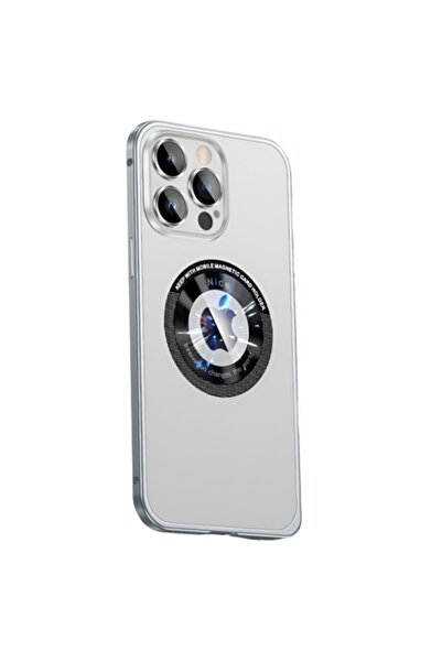 NO BRAND Carcasă MagSafe pentru iPhone 15 Pro – metalică, rezistentă la șocur...