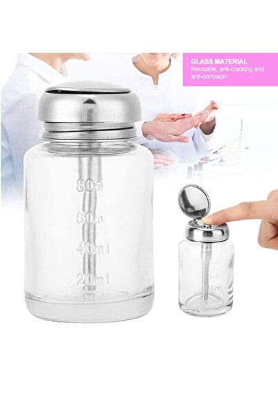 Generic Pump Dispenser Bottles, Nail Polish Remover Bottles Portable Refillable Liquid Bottles Empty Transp