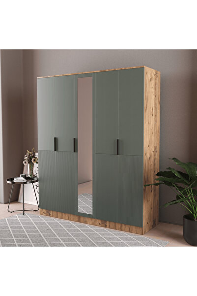 Teen & Bright VENÜS 5 KAPAKLI EKO GARDIROP - MDF KAPAK