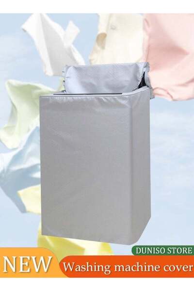Generic DUNISO Washing Machine Cover, Portable Oxford Waterproof Washing Machine Protective Cover, Washing