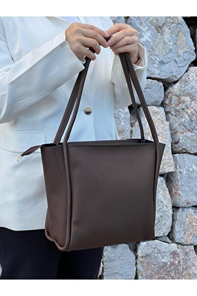 zetus Paula Model Brown Women's Hand and Shoulder Bag