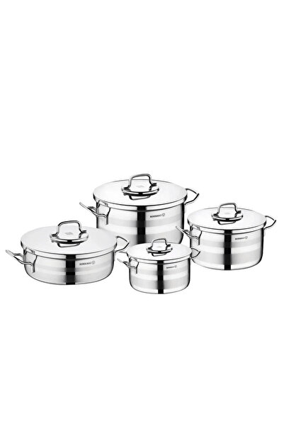 Pilot ForHome 8-piece Aluminum Cookware Set Silver