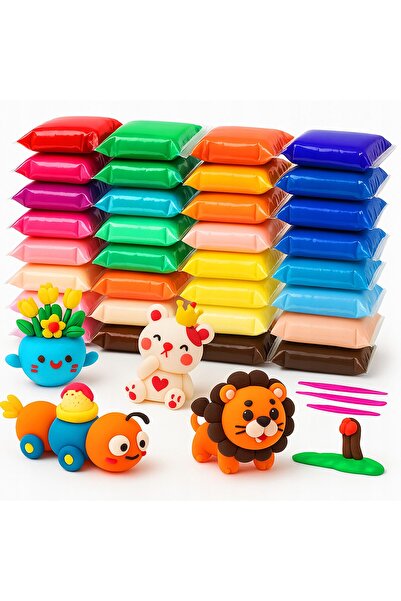 OEM Set of 36 Modeling Smart Clay Pieces, Multicolor