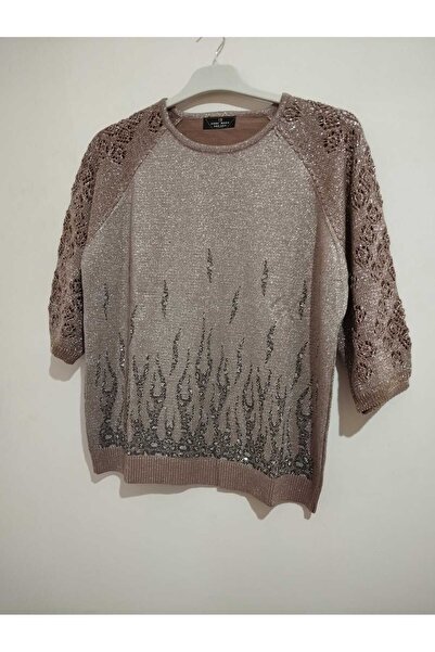 anne moda ankara Superior Quality, Standard Size, Capri Sleeves, Cotton-Acrylic Blend, Stylish, Knitwear Sweater/Blouse