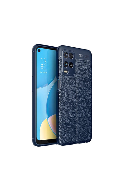 Najmaddin غطاء حماية أوتو فوكس لهاتف اوبو A54 4G - أزرق داكن