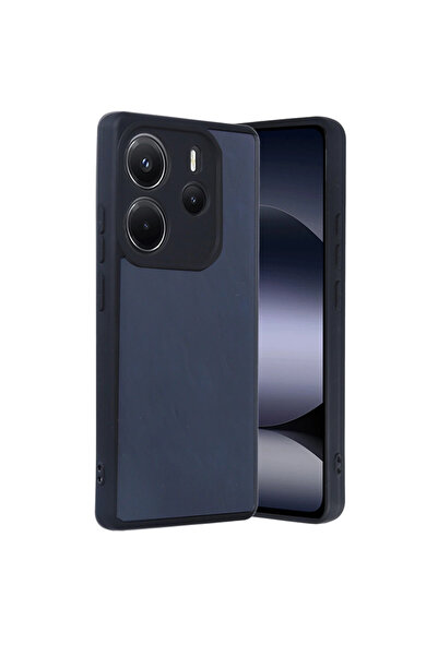 Twin Store غطاء جلدي لهاتف ريدمي نوت 14 الجيل الرابع - أزرق داكن