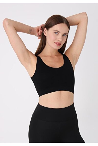 TOSKI Bustieră dama Bretele Late – Fără Push-up Negru
