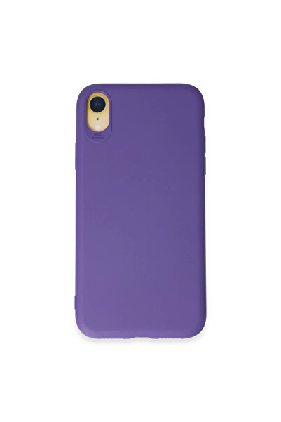 Twin Store جراب ايفون اكس ار سيليكون اول - بنفسجي