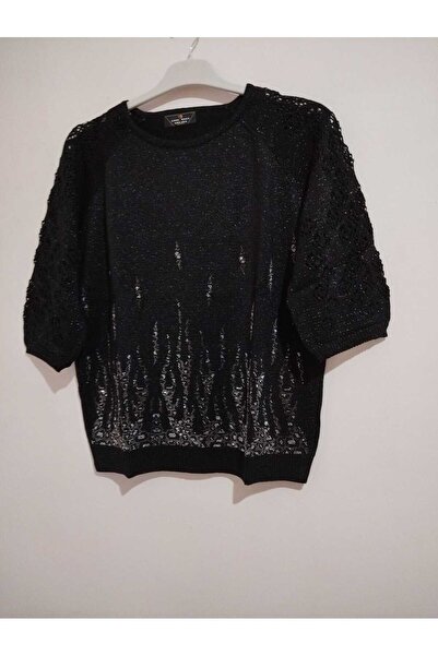 anne moda ankara Ανώτερης ποιότητας, Στάνταρ μέγεθος, Μανίκια Κάπρι, Μείγμα βαμβακιού-ακρυλικού, Κομψό, Πλεκτό πουλόβερ/μπλούζα