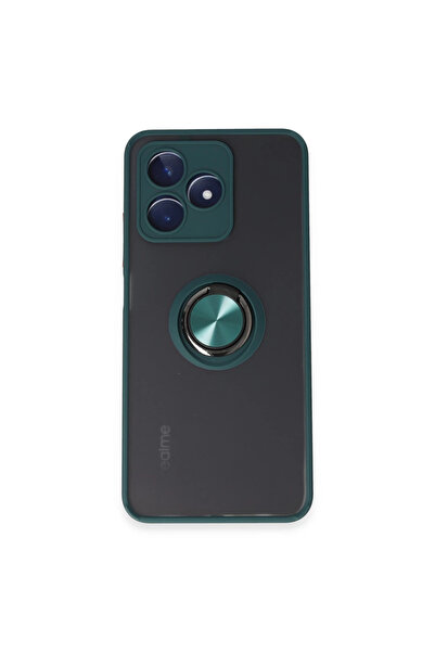 Twin Store غطاء سيليكون C53 مع حلقة مونتريال - أخضر