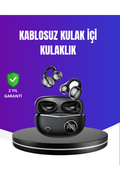 Genel Markalar Ergonomik Klipsli Kablosuz Kulaklık – 30 Saat Pil ve Dokunmati...