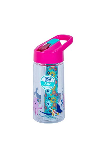 Coolgear 14oz Water Bottle with Straw - Pink