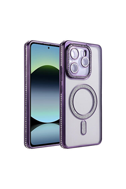 Twin Store حافظة ريدمي نوت 14 4G جوك سيملي ماجنيتيك سيف - بنفسجي غامق