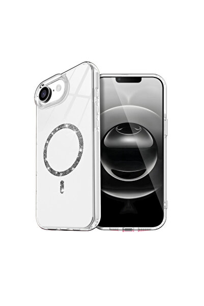 Najmaddin غطاء ماجسيف لايف دايموند لهاتف آيفون 16 - شفاف