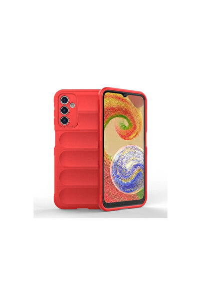 Najmaddin حافظة سامسونج جالاكسي A14 4G من السيليكون الأمثل - أحمر