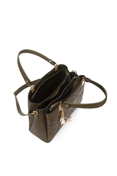 Adelina Bags Women's Butterfly Hand and Shoulder Bag Handbag with Charm Detail