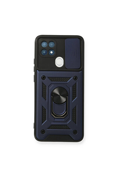 Twin Store حافظة A15 مصنوعة من السيليكون مع حلقة عدسة - أزرق داكن