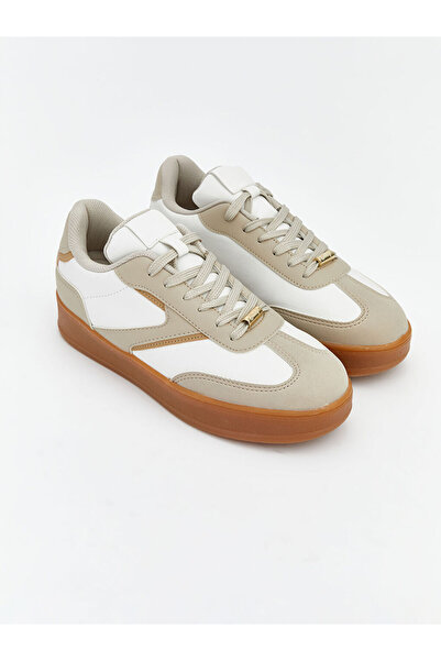 LC Waikiki Lcw Steps Ecru Suede Look Women's Sneakers