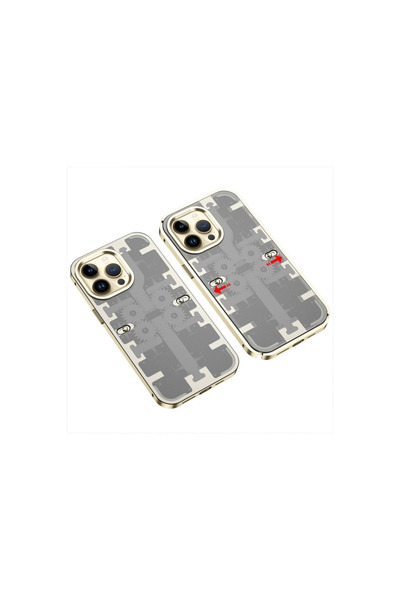 Najmaddin غطاء واقي من الصدمات الميكانيكية لهاتف آي فون 13 برو - ذهبي