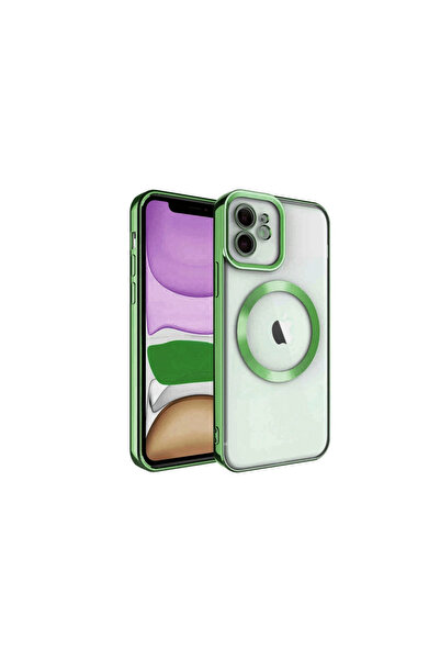 Twin Store غطاء حماية لهاتف آيفون 12 من كروس مغناطيسي - أخضر داكن