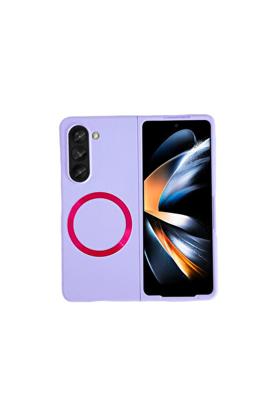 Twin Store غطاء حماية لهاتف جالاكسي زد فولد 5 - أرجواني